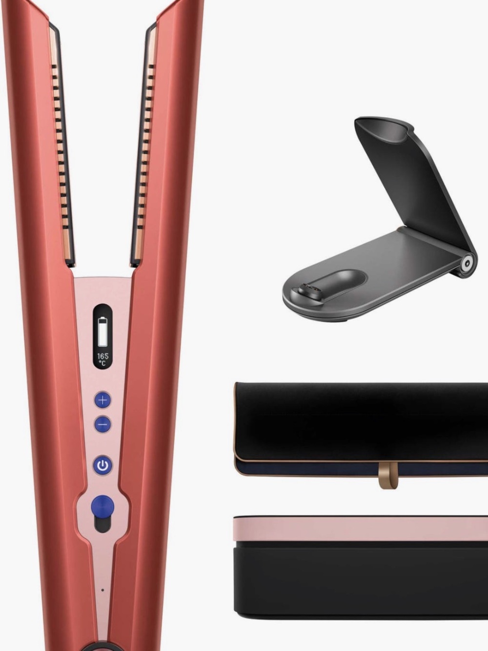 Dyson Special Edition Cordless Styler Straightener in Strawberry Bronze w/case